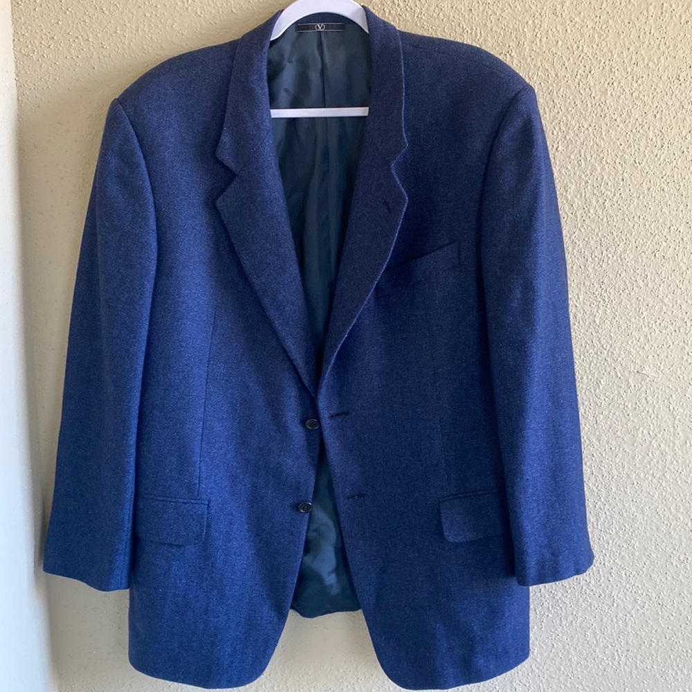 VALENTINO MEN BLAZER, NAVY BLUE COLOR, SIZE 42.5R.